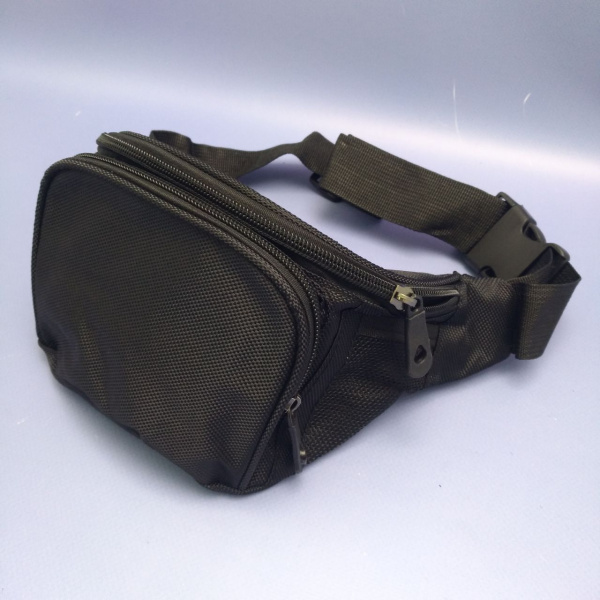 Сумка поясная Classic, 3 кармашка, ремень-защелка / Кросс-боди, бананка через плечо